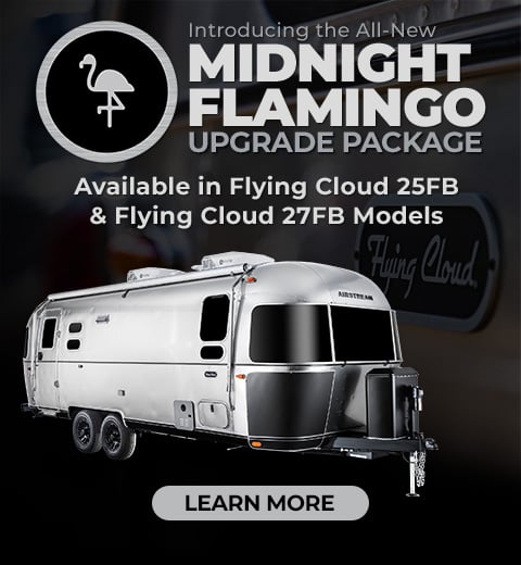 Introducing the All-New Midnight Flamingo Upgrade Package. Available in Flying Cloud 25FB & 27FB Models.